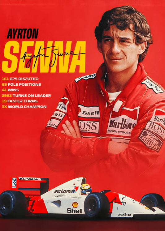 SENNA | VISION F1 #001 | FORMULA 1 POSTERS
