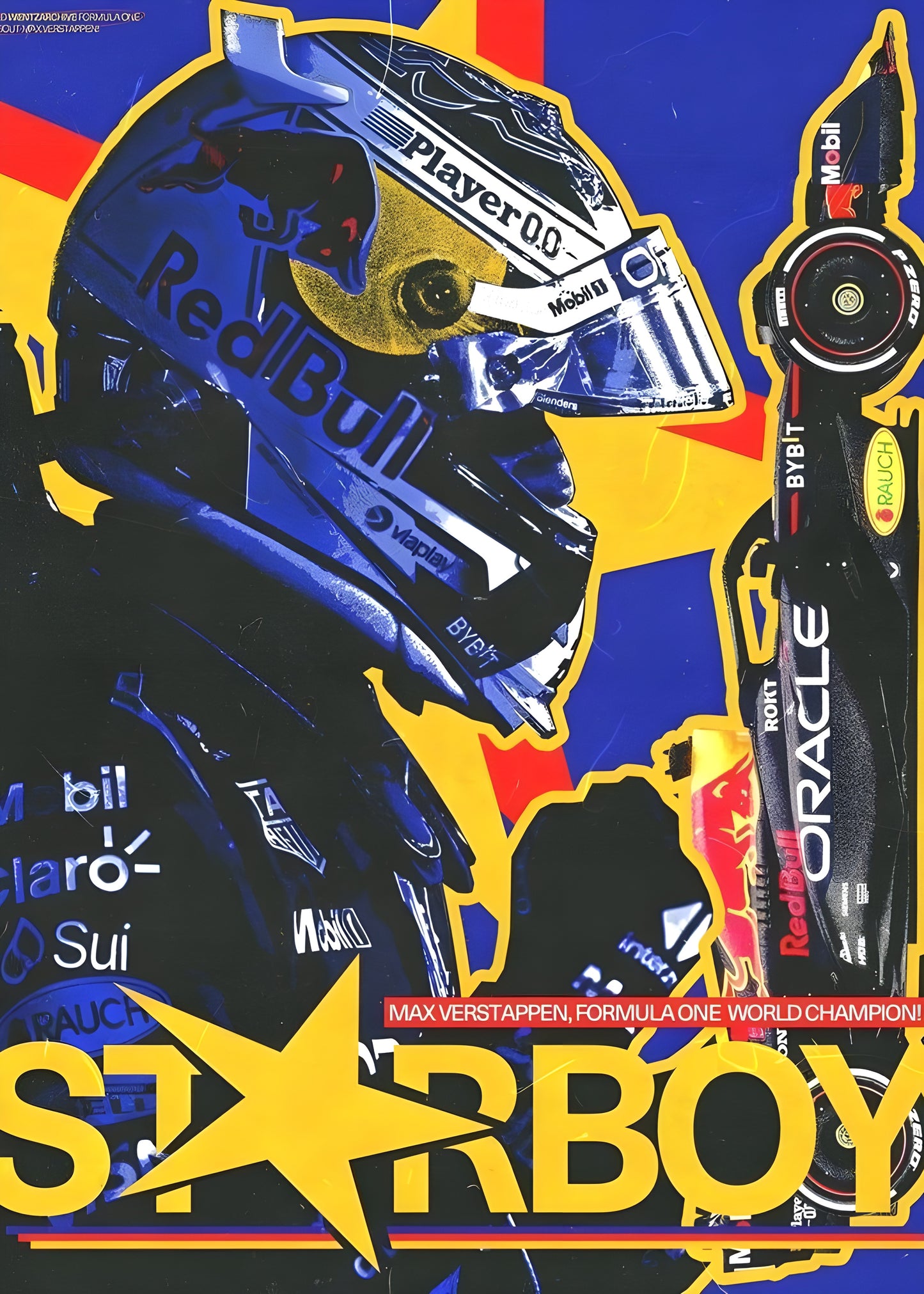 MAX THE STARBOY | VISION F1 #007 | FORMULA 1 POSTERS
