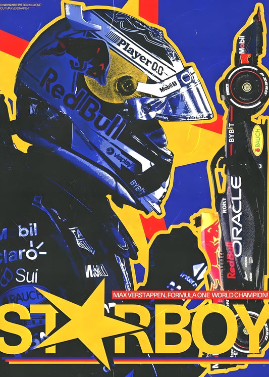 MAX THE STARBOY | VISION F1 #007 | FORMULA 1 POSTERS