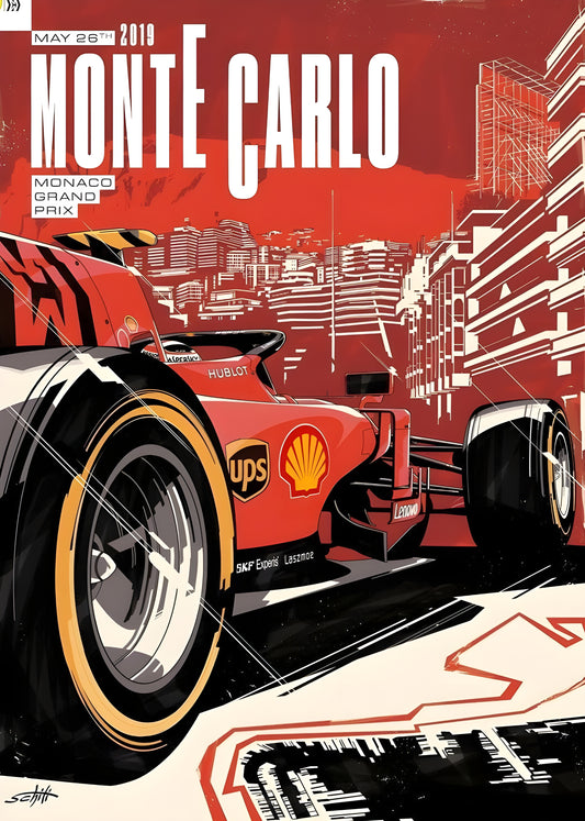 MONTE CARLO | VISION F1 #016 | FORMULA 1 POSTERS