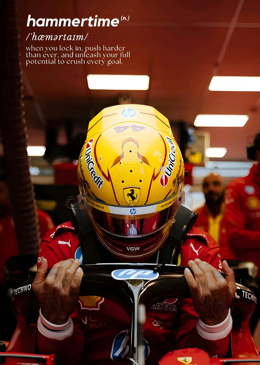HAMMER TIME | VISION F1 #017 | FORMULA 1 POSTERS