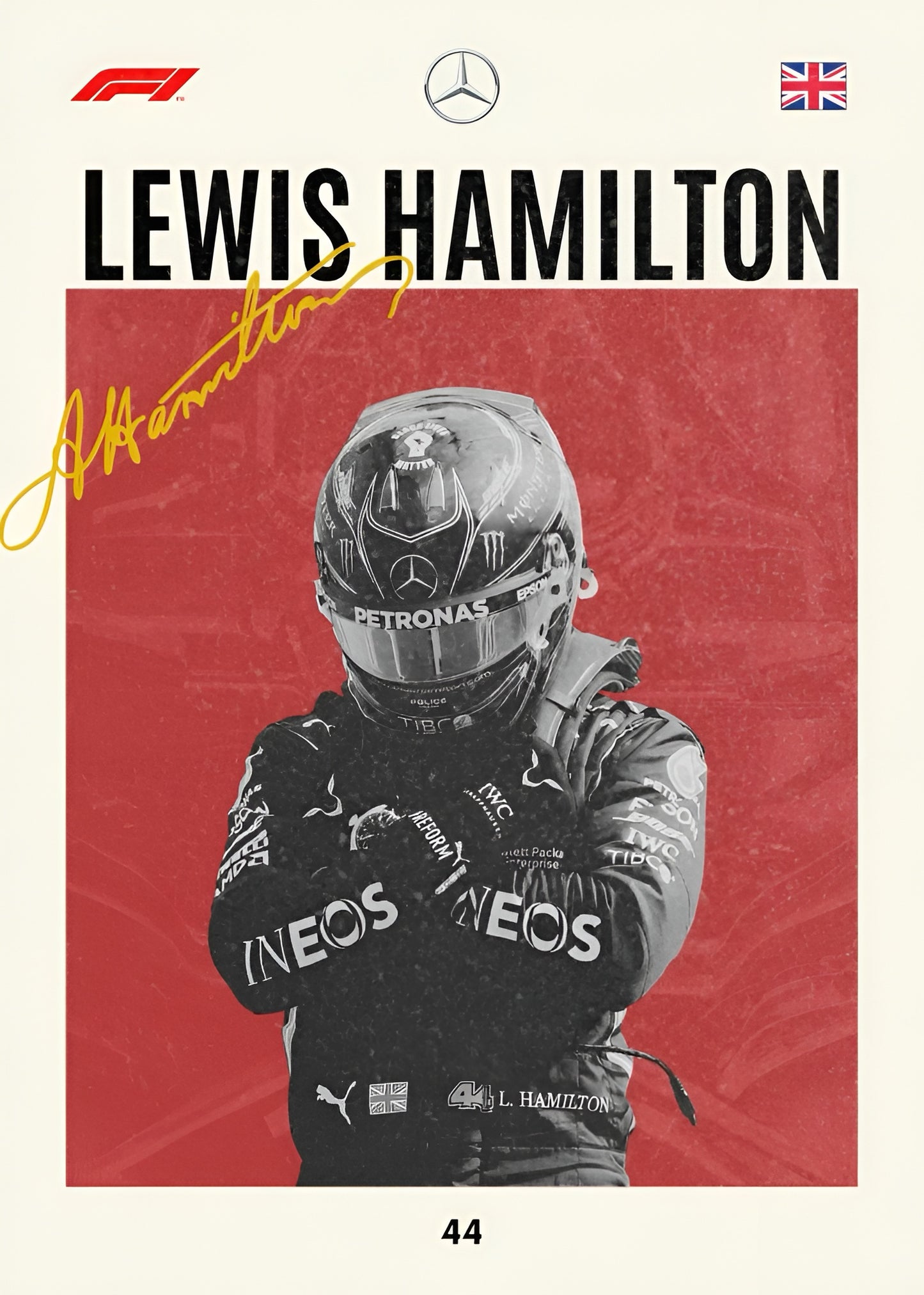 LEWIS HAMILTON | VISION F1 #022 | FORMULA 1 POSTERS