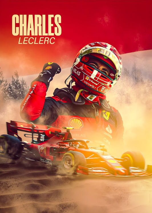 CHARLES LECLERC | VISION F1 #024 | FORMULA 1 POSTERS