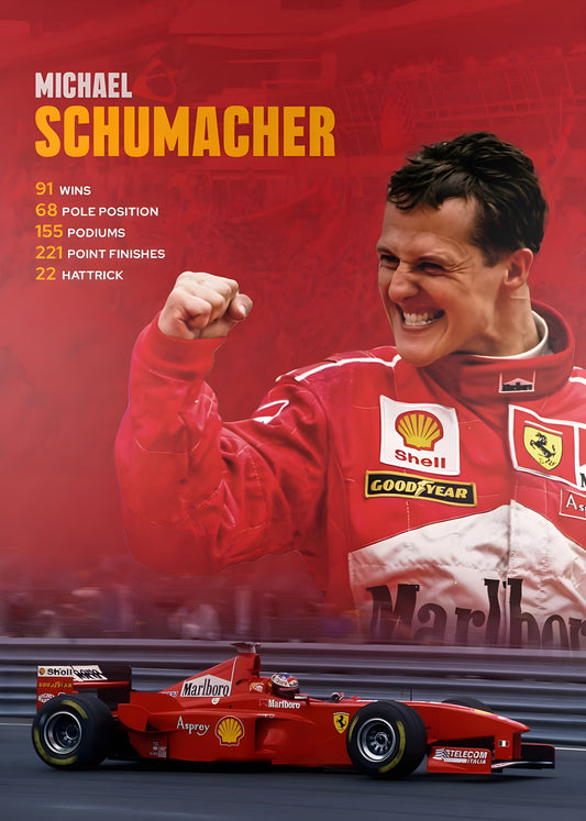 MICHAEL SCHUMANCHER | VISION F1 #029 | FORMULA 1 POSTERS