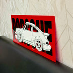 3D CAR POSTER PORSCHE
