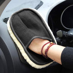 Car Washing Hand Glove with Soft Microfiber Cleaning Pad