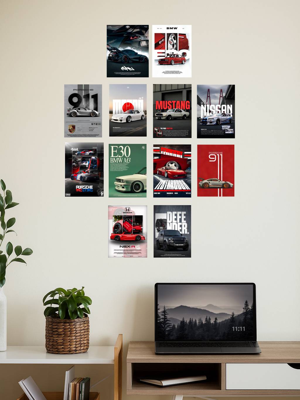 CAR BUNDLE | SET OF 12 | POSTER BUNDLE #001