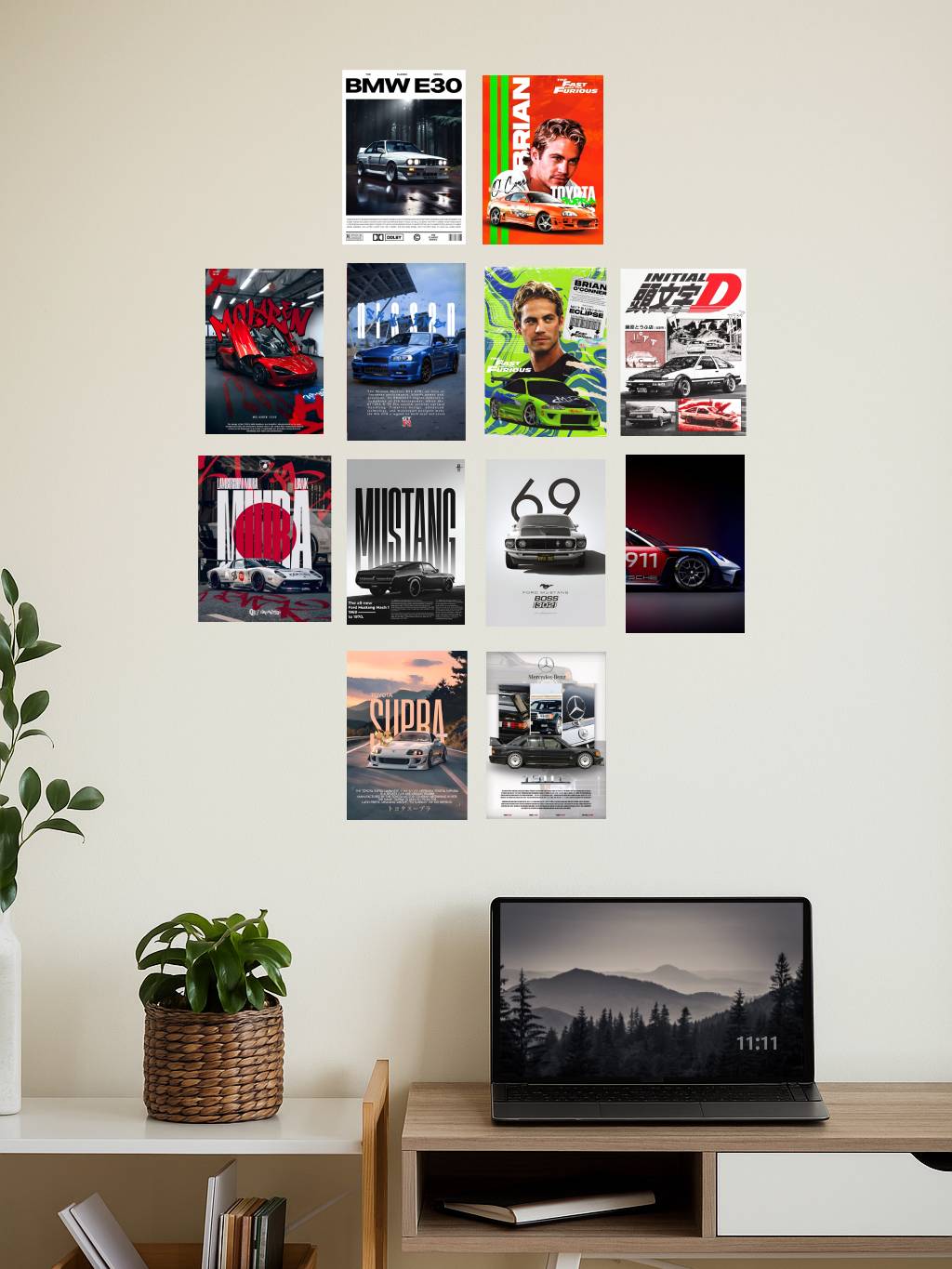 CAR BUNDLE | SET OF 12 | POSTER BUNDLE #002