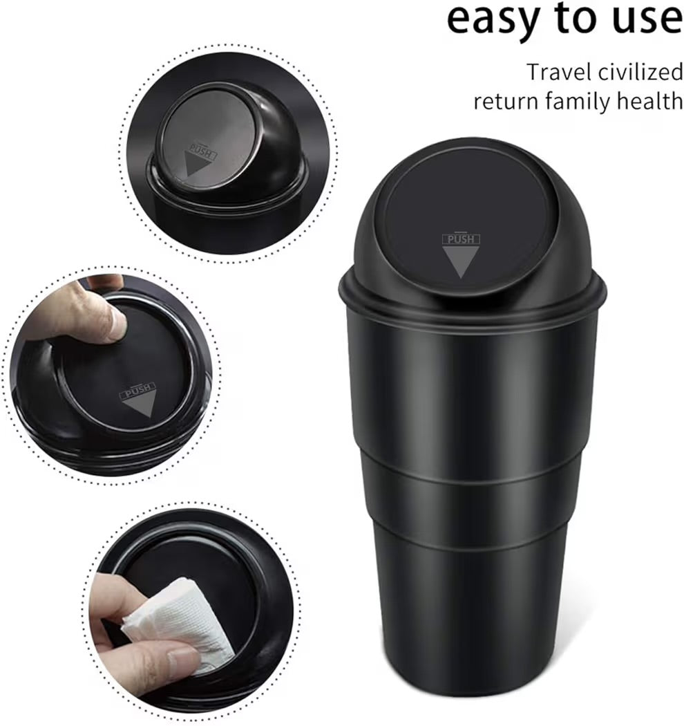 Car Dustbin – Waste Management Bin for Car Black