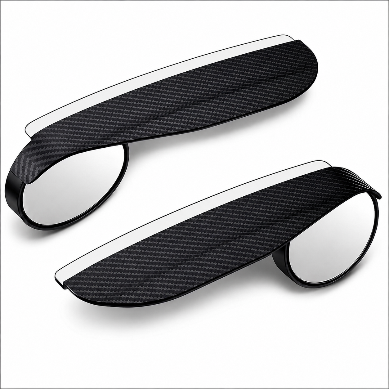 2-in-1 Side Mirror Rain Visor with Blind Spot Mirror