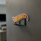 Hot Wheels Metal Key Holder with Car Stand – Premium Wall Mount Organizer