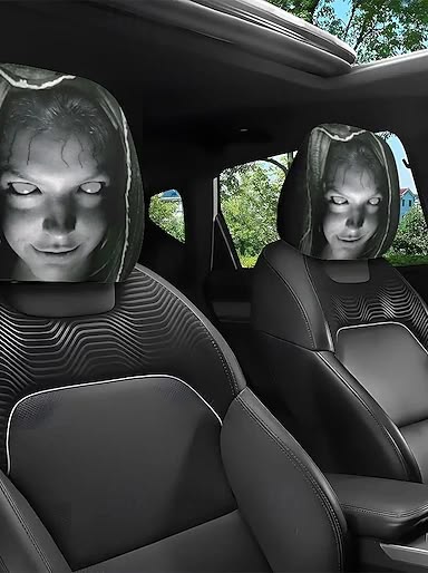 Ghost Face Headrest Covers