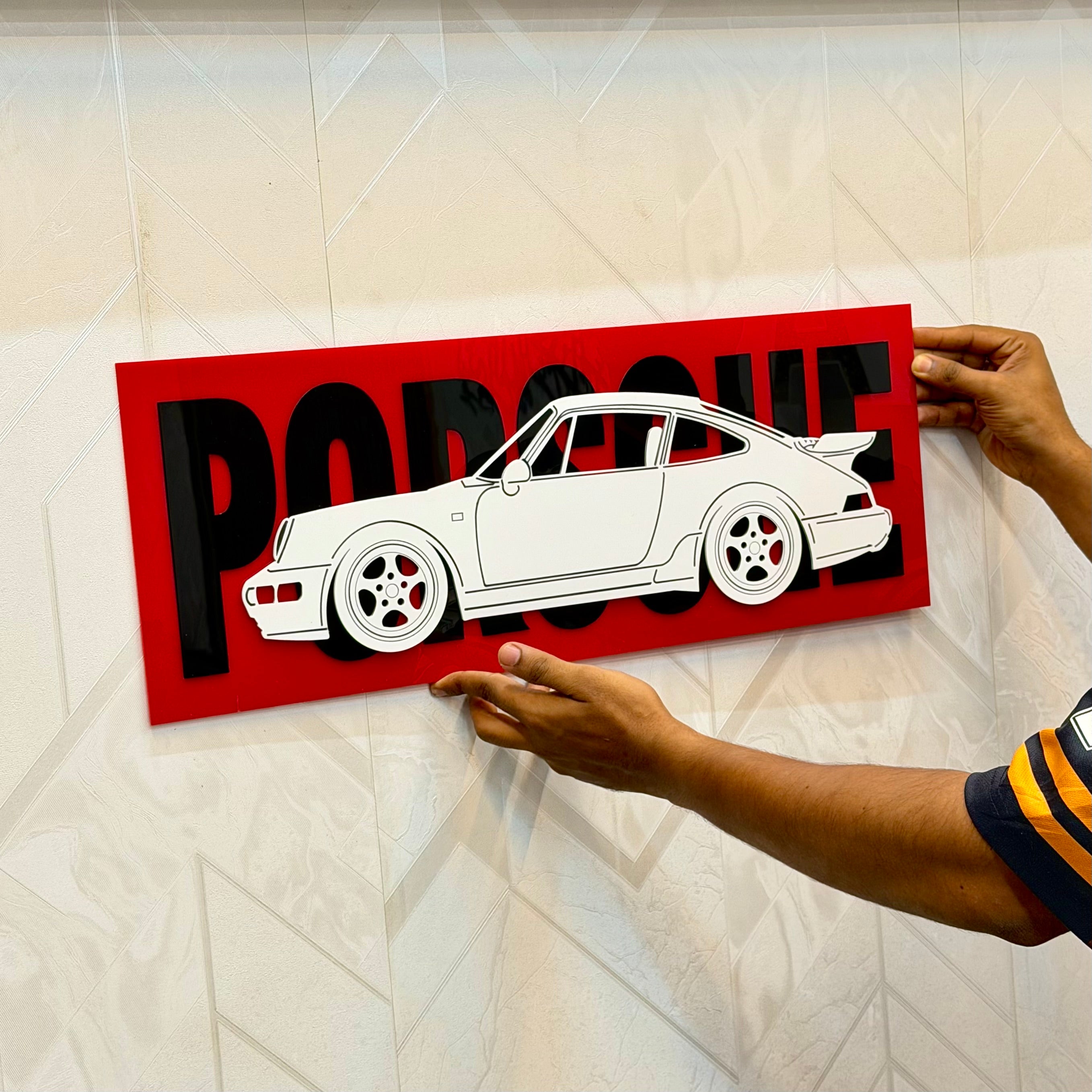 3D CAR POSTER PORSCHE