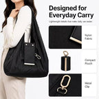 Pocket Carry Bag – Foldable Reusable Shopping Tote with Keychain Clip