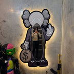 Exclusice Neon Mirror - KAWS Triple White - Smart RGB Neon LED Strip Lights with App & Remote - USB Powered