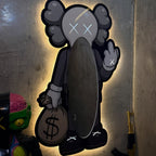 Exclusice Neon Mirror - KAWS Triple White - Smart RGB Neon LED Strip Lights with App & Remote - USB Powered