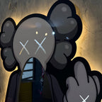Exclusice Neon Mirror - KAWS Triple White - Smart RGB Neon LED Strip Lights with App & Remote - USB Powered
