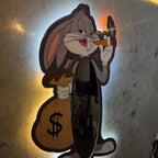 Exclusice Neon Mirror - Bunny Rich - Smart RGB Neon LED Strip Lights with App & Remote - USB Powered