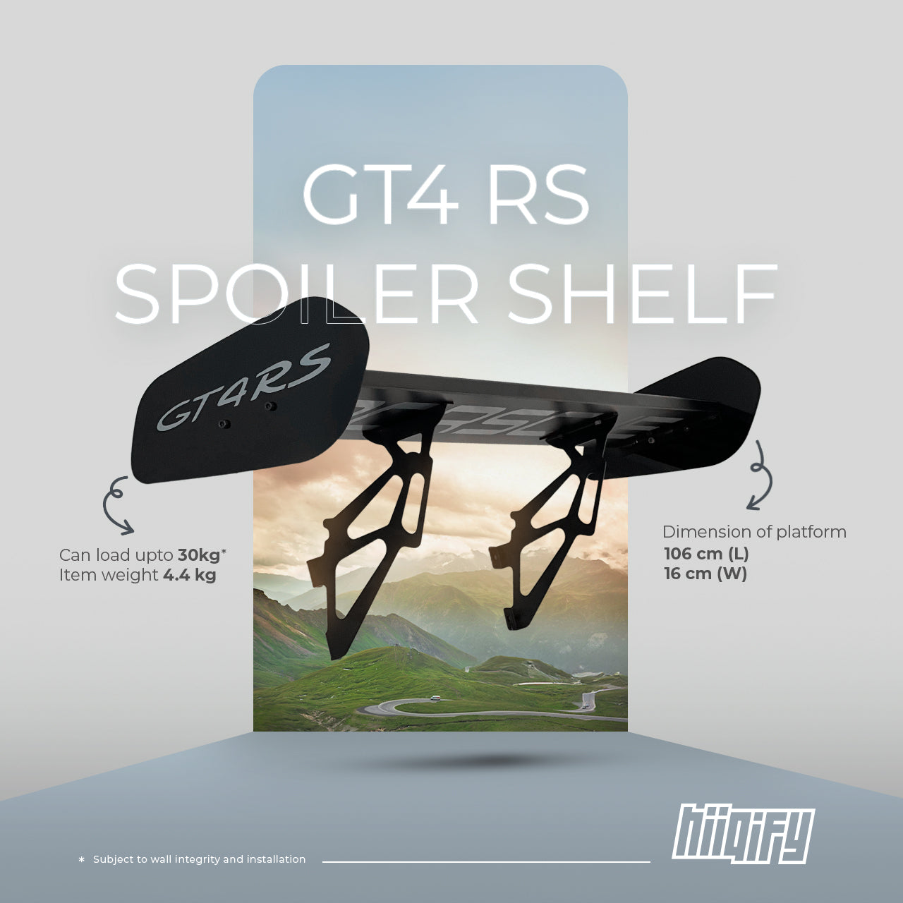 GT4 RS SPOILER SHELF - LIMITED EDITION