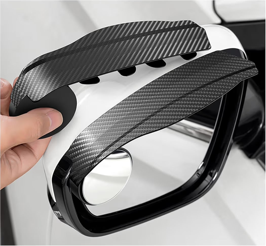 2-in-1 Side Mirror Rain Visor with Blind Spot Mirror