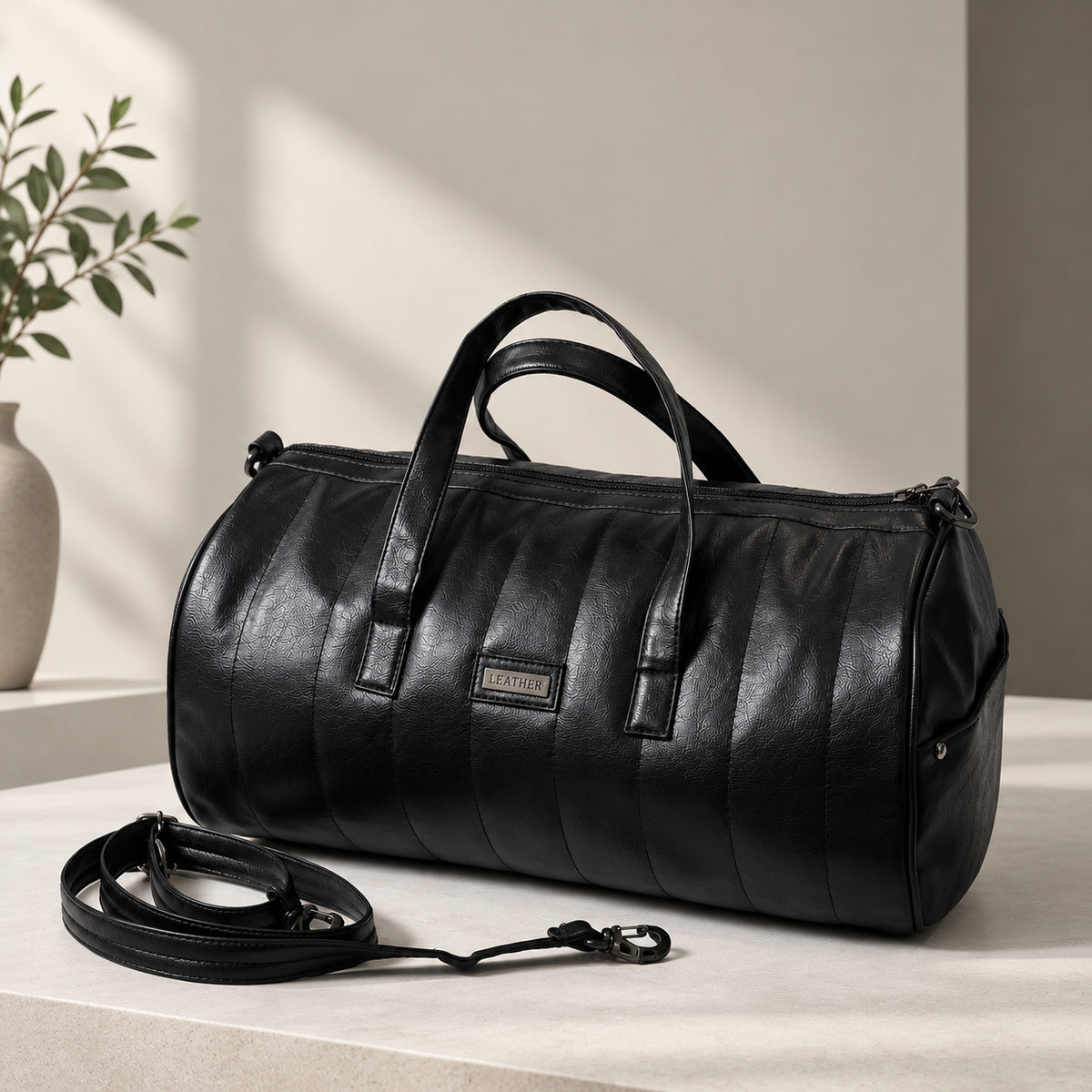 Luxury Rexine Duffle Bag Unisex – 22L Gym, Travel & Weekend Bag