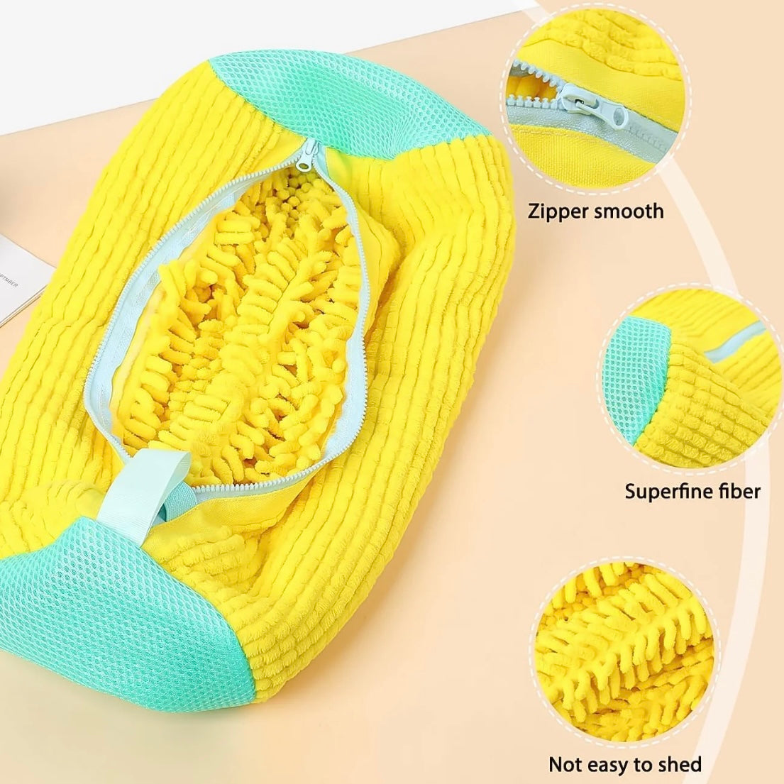 Shoe Washing Machine Bag Laundry Shoe Bag for Washer & Dryer, Reusable with Durable Zipper for Sneakers & Delicates 360° Deep Cleaning