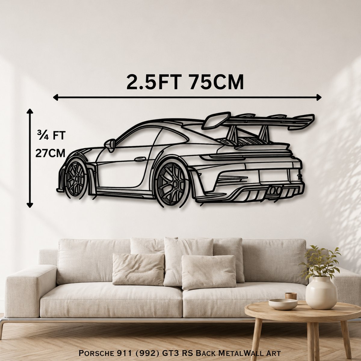 911 GT3 RS Metal Wall Art – 3FT