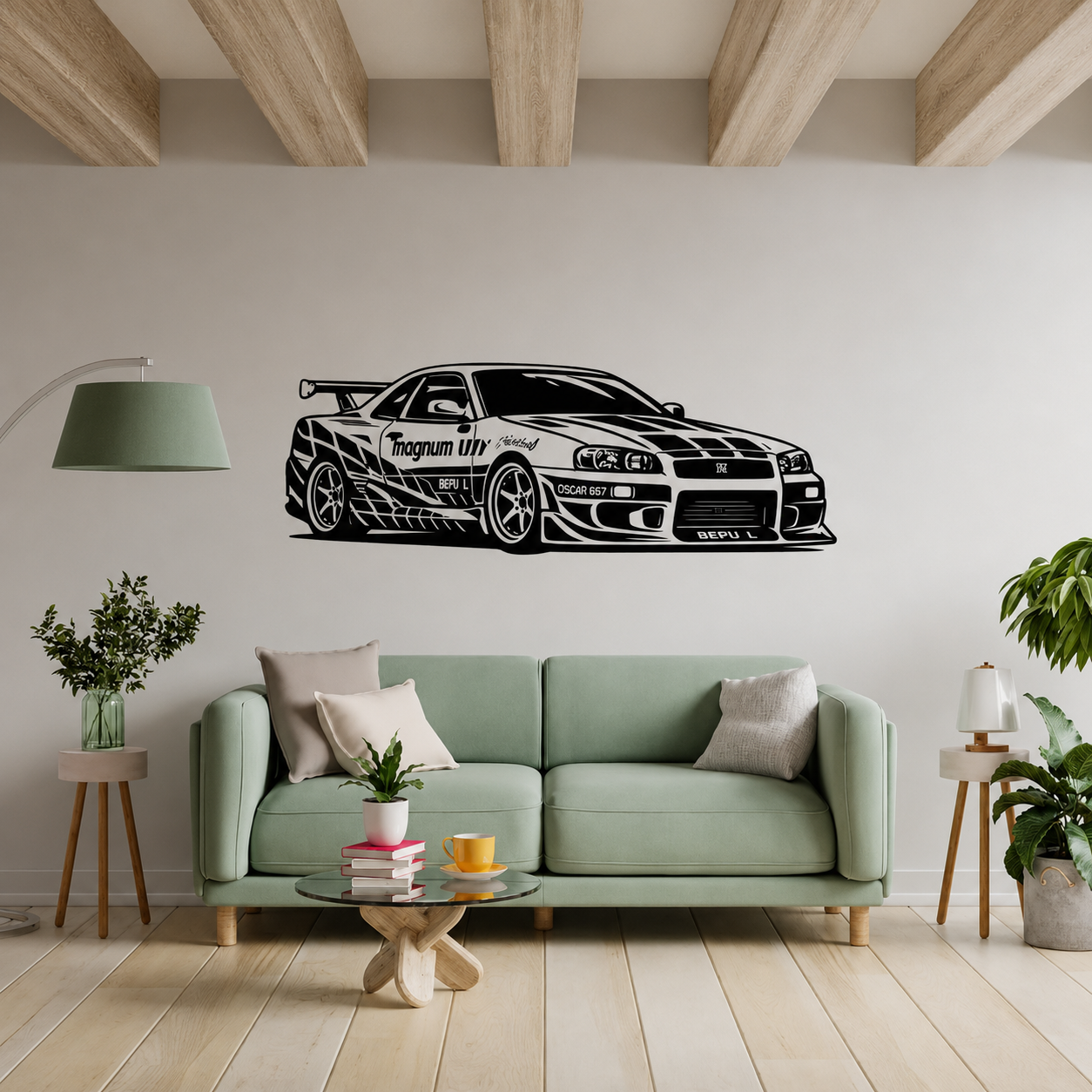 Skyline Metal Wall Art – 3FT