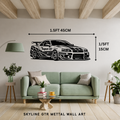 Skyline Metal Wall Art – 3FT