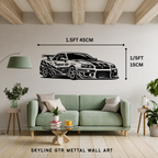 Skyline Metal Wall Art – 3FT