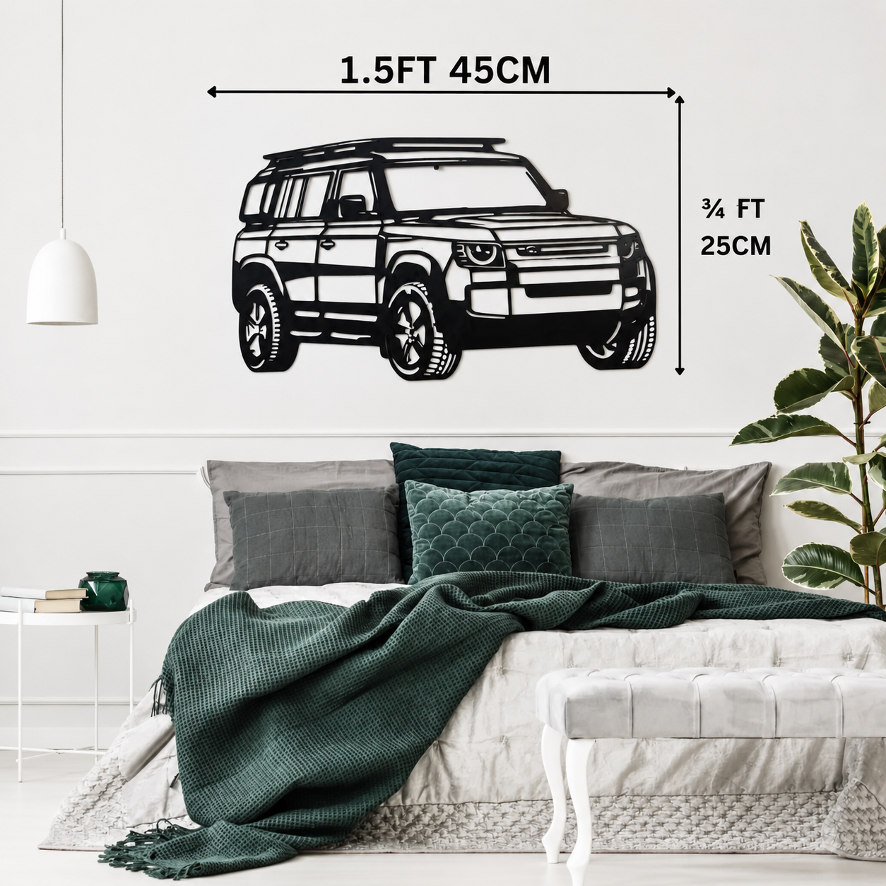 Defender SUV  Metal Wall Art – 3FT