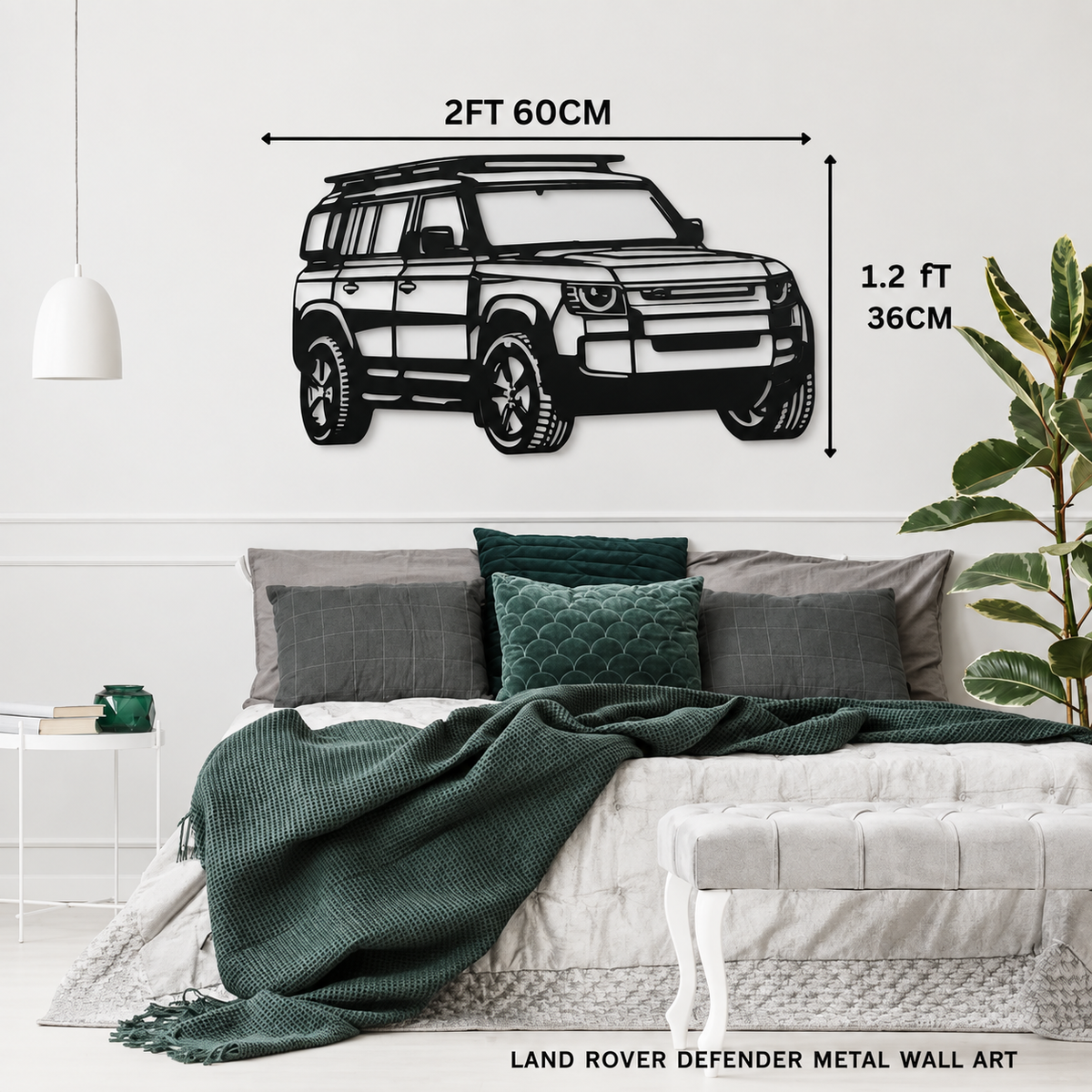 Defender SUV  Metal Wall Art – 3FT