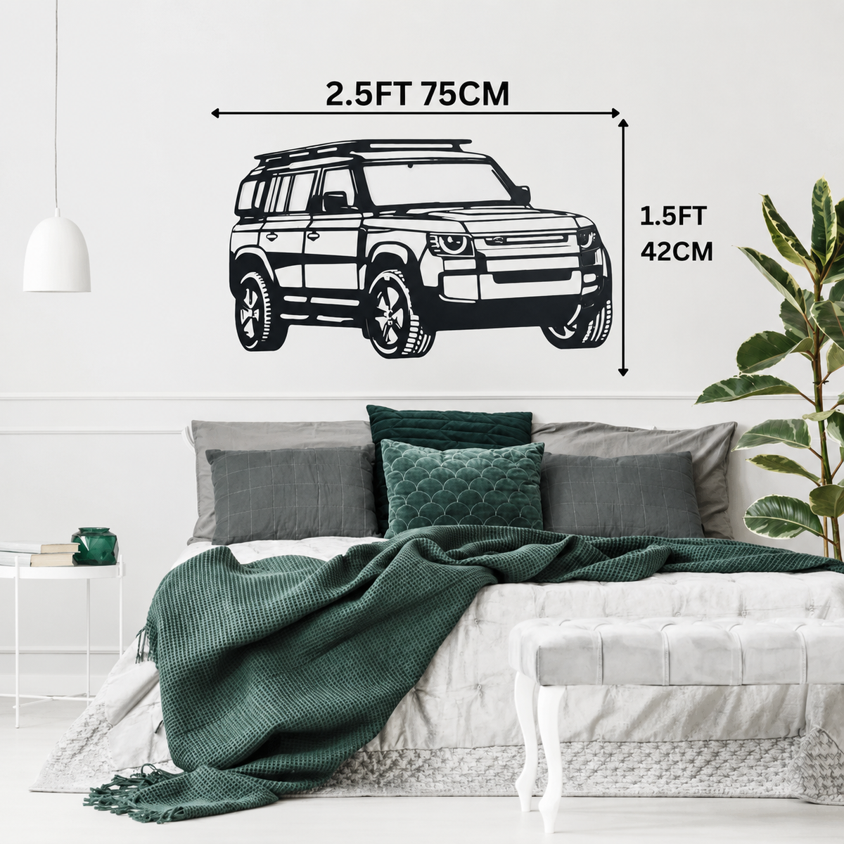 Defender SUV  Metal Wall Art – 3FT
