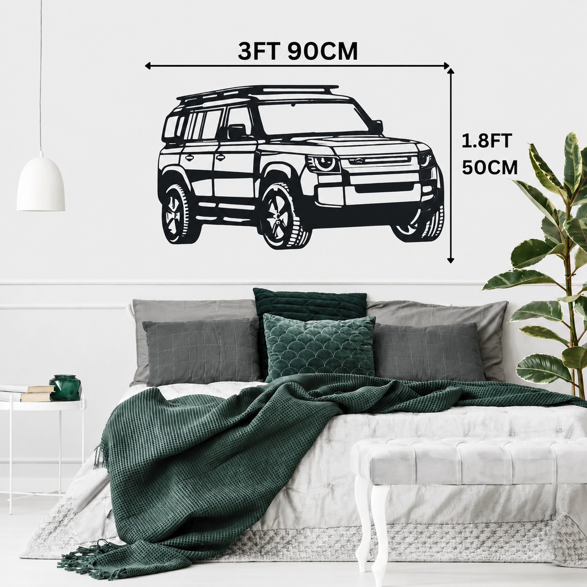 Defender SUV  Metal Wall Art – 3FT