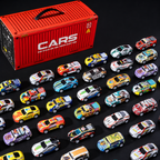 48 Alloy Pull-Back Cars Container Set