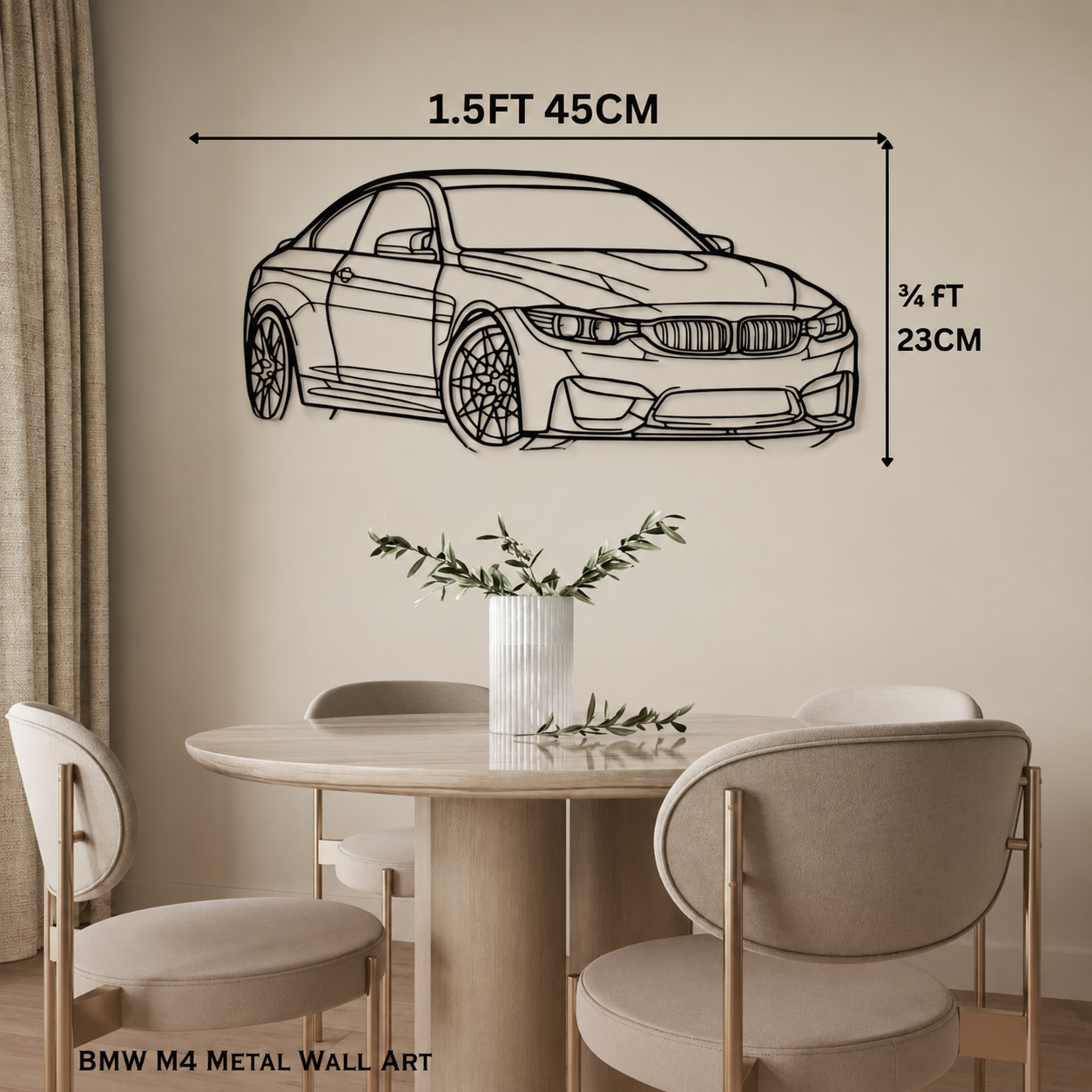M4 Metal Wall Art – 3FT