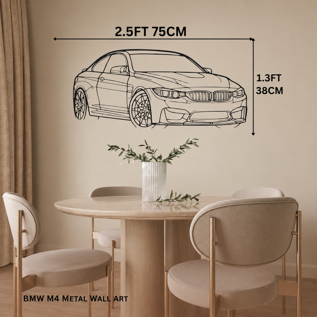 M4 Metal Wall Art – 3FT