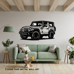 Thar Side view SUV  Metal Wall Art – 3FT