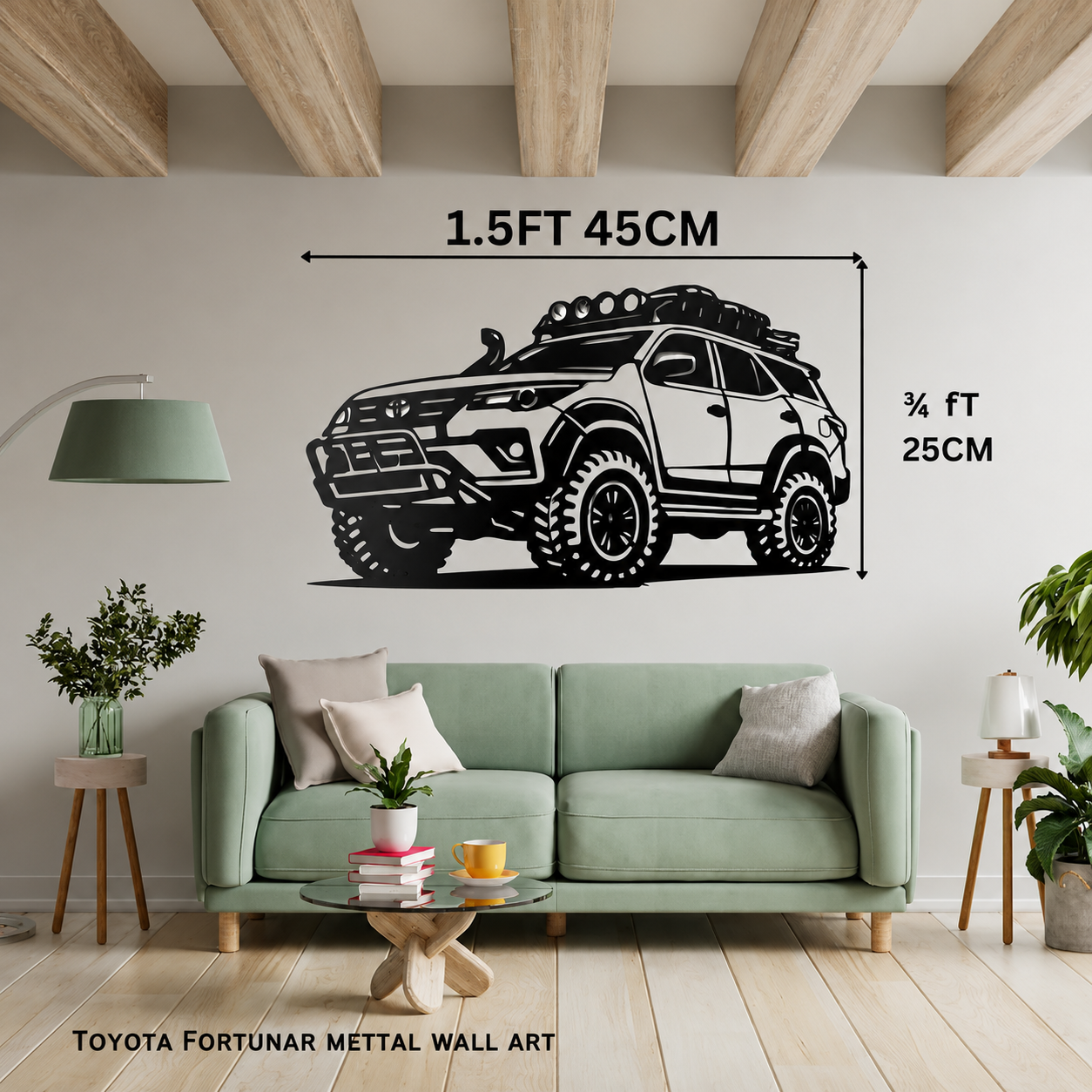 Fortuner SUV  Metal Wall Art – 3FT