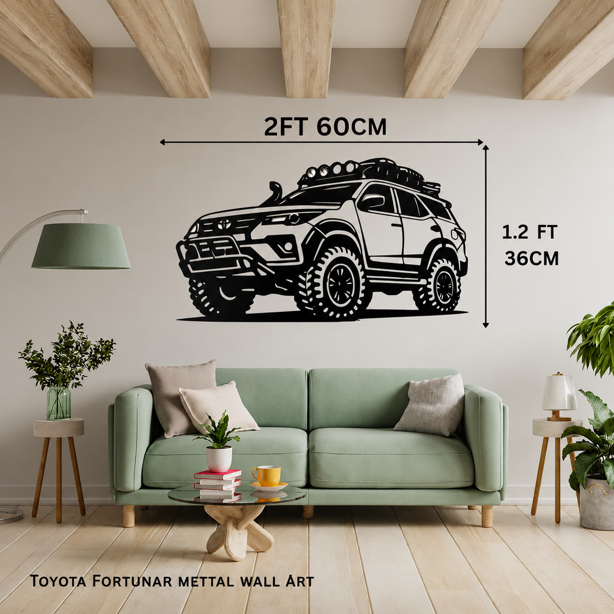 Fortuner SUV  Metal Wall Art – 3FT