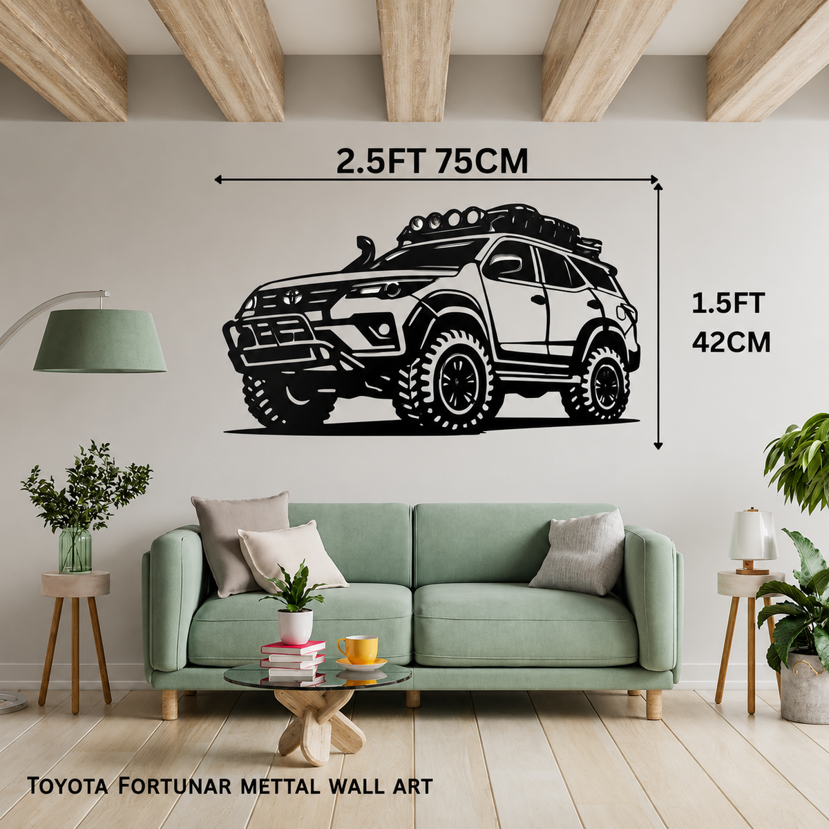 Fortuner SUV  Metal Wall Art – 3FT