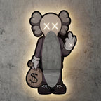 Exclusice Neon Mirror - KAWS Triple White - Smart RGB Neon LED Strip Lights with App & Remote - USB Powered