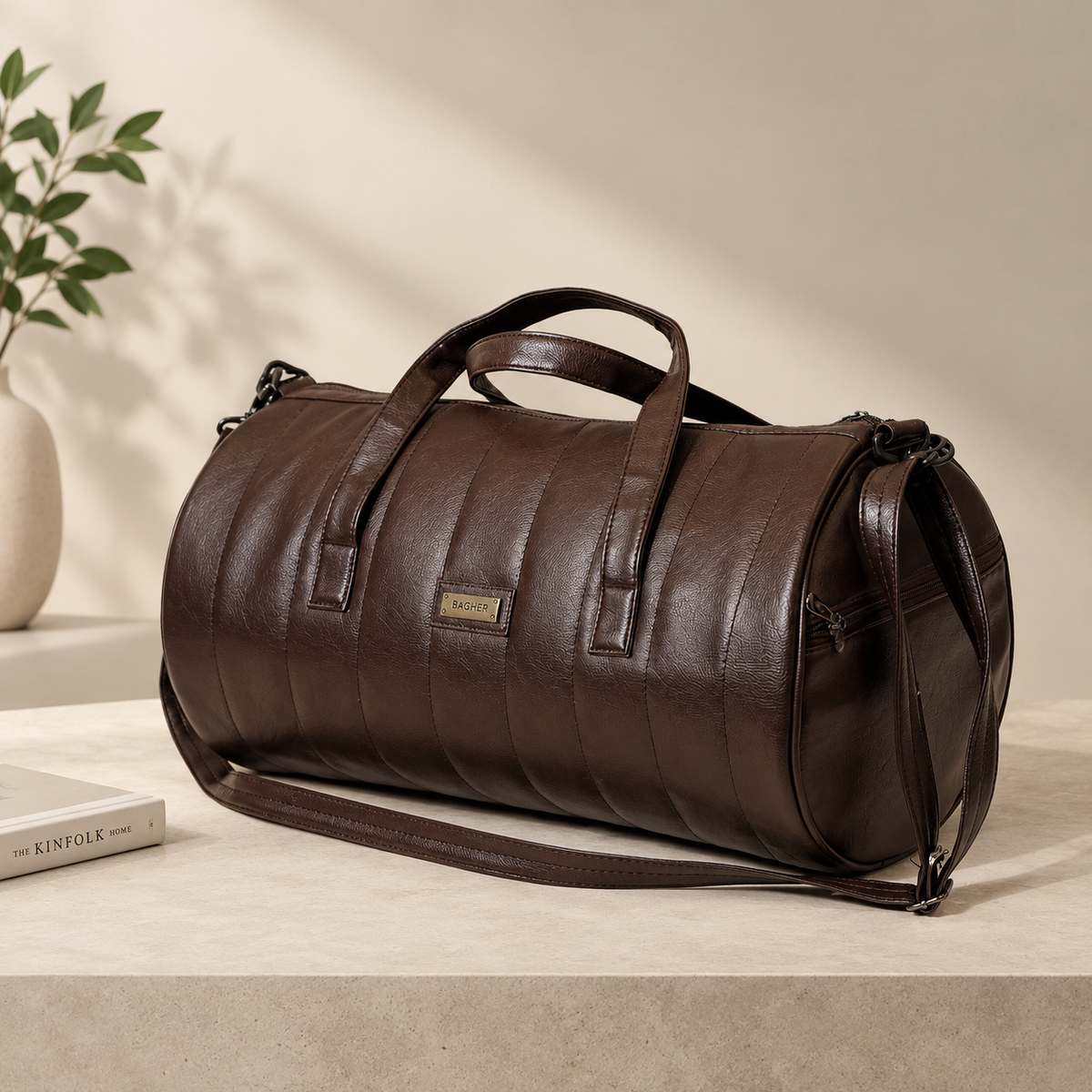 Luxury Rexine Duffle Bag Unisex – 22L Gym, Travel & Weekend Bag