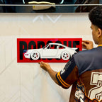 3D CAR POSTER PORSCHE