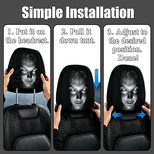 Ghost Face Headrest Covers
