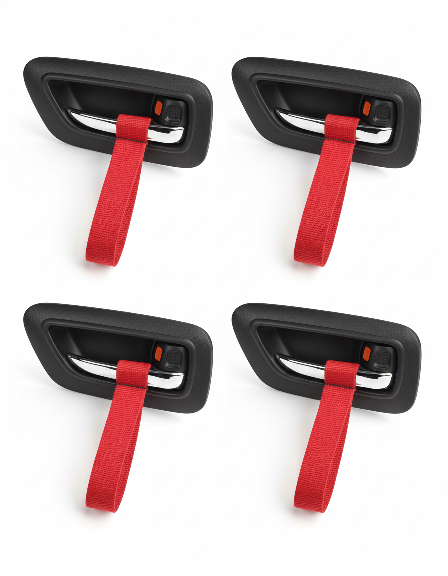 Sporty Car Door Pull Strap – Pack of 4