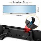 Car Clip On Rear View Wide Angle Mirror