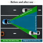 Car Clip On Rear View Wide Angle Mirror