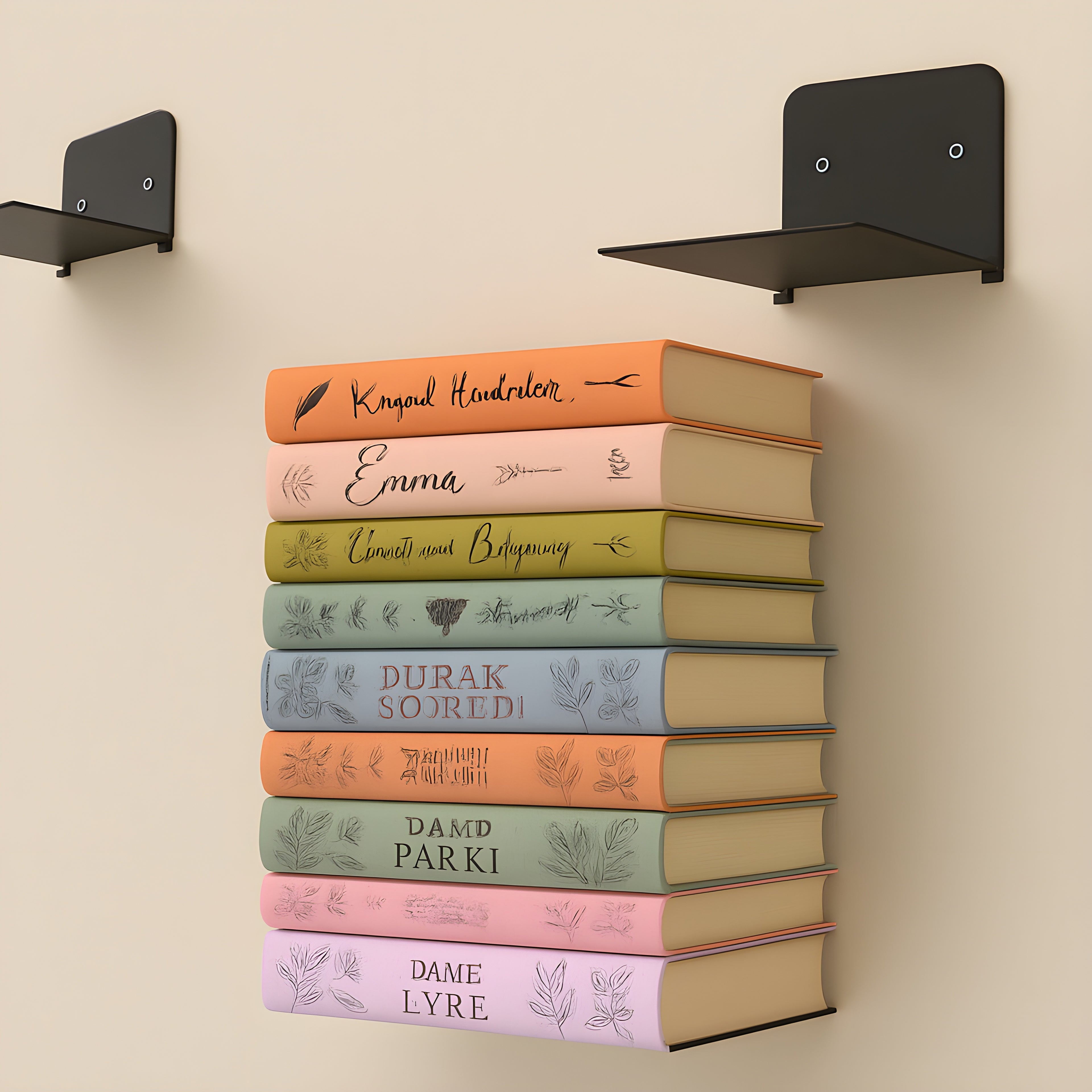 INVISIBLE FLOATING BOOK SHELF - MODERN WALL