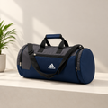 19 Litre Navy Blue & Grey Sports Duffel Bag with Adjustable Shoulder Strap